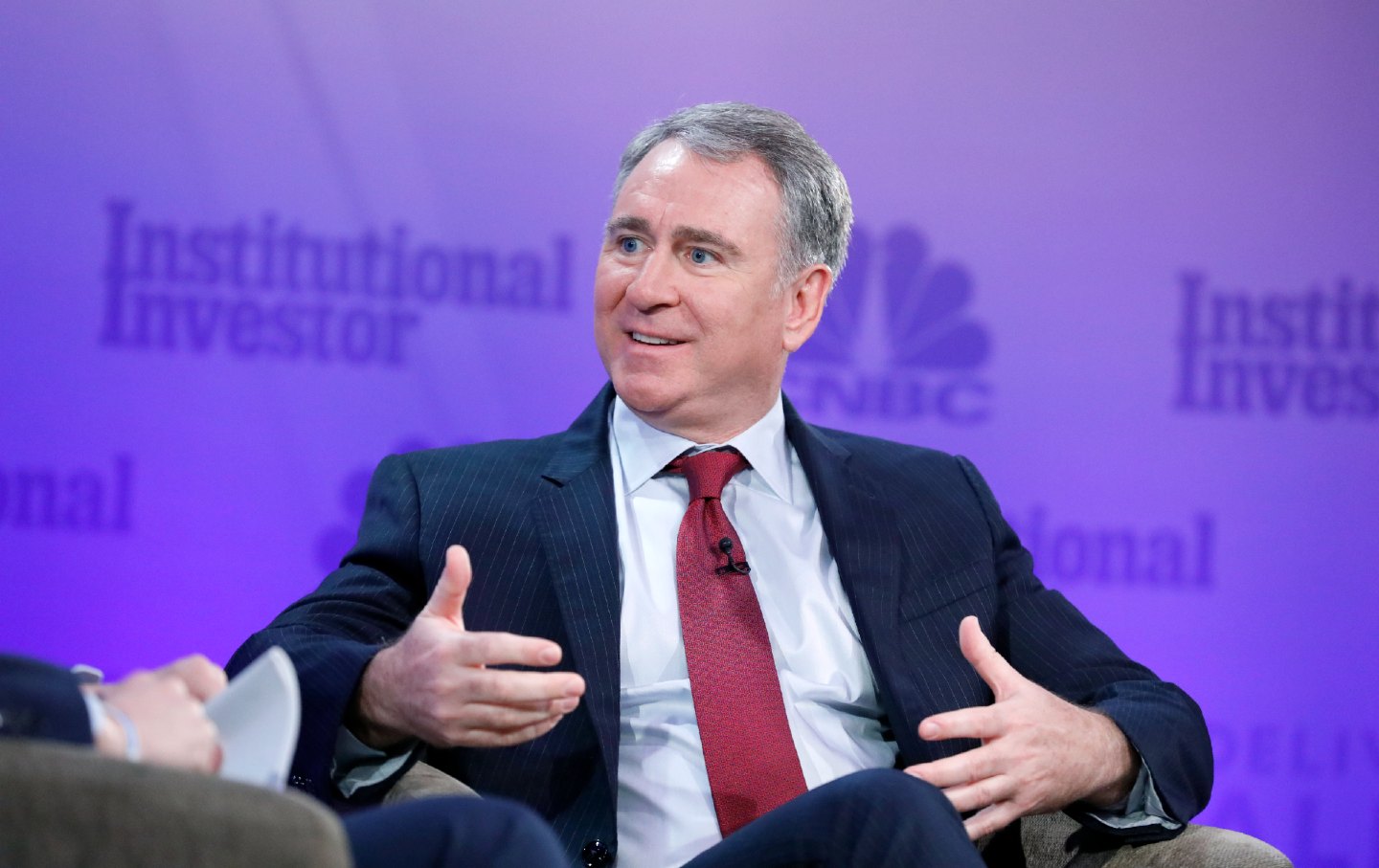 CNBC’s Andrew Ross Sorkin interviews Kenneth C. Griffin, the founder and CEO of Citadel, at the CNBC Institutional Investor Delivering Alpha conference on July 18, 2018, in New York City.