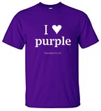 Purple T-Shirt - I Heart Purple