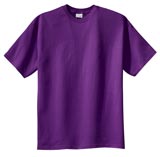 Basic Blank Purple T-Shirt, Short-Sleeves, Cotton