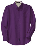 Long Sleeve Purple Dress Shirt, Button Down