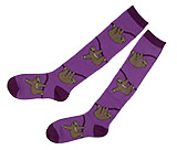 Knee High Purple Sloth Socks