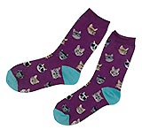 Purple Socks - Cats with Glasses