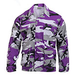 Purple Camo Button Down Shirt