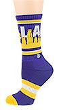 Purple Los Angeles (LA) Socks