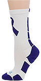 Purple Awareness Ribbons Athletic Socks