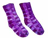 Bamboo Rayon Tie Dye Kids Purple Socks