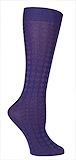 Dark Purple Diamonds Dress Socks