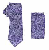 2.75" Ornate Purple Paisley Tie