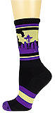 Purple Seattle Skyline Socks