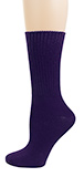 Artisan Dyed Solid Dark Purple Bamboo Rayon Socks