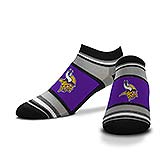 Purple and Black Striped Purple Minnesota Vikings Socks