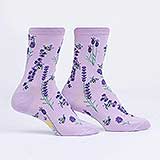 Bees and Lavender Crew Socks