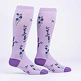 Bees and Lavender Knee High Stretch Socks