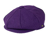 Wool Purple Newsboy Cap