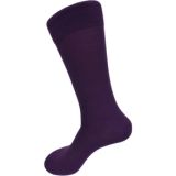 Solid Eggplant Purple Dress Socks for Men / Unisex