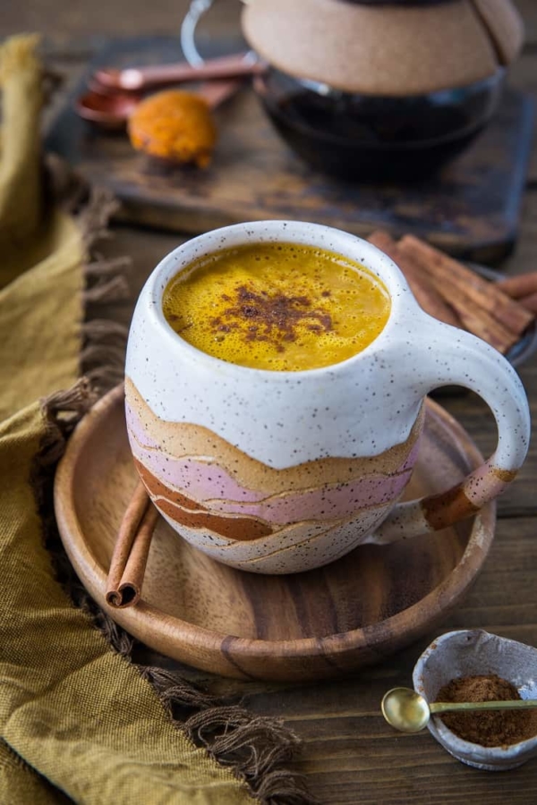 Paleo Pumpkin Spice Latte - a healthier version of the classic beverage | TheRoastedRoot.com