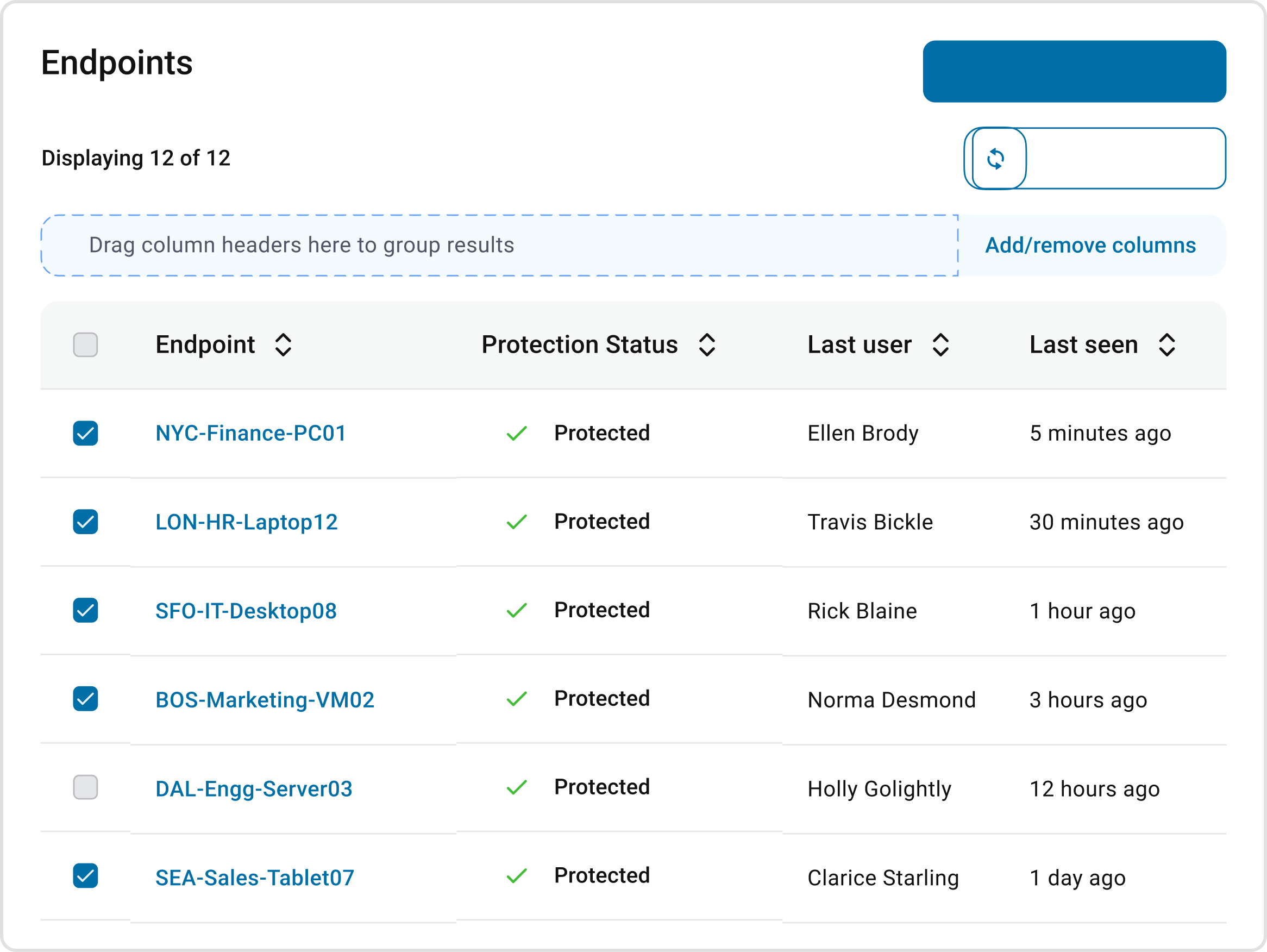 Endpoint Dashboard