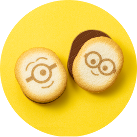 Minion in Kansai Choco-Banana Cookie Sandwich