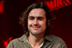 Ben Schnetzer speaks during Y: The Last Man (FX on Hulu) At Long Last! at Day 3 of New York Comic Con 2021 at Jacob Javits Center on October 09, 2021 in New York City.