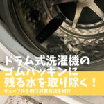 ドラム式洗濯機 水 残る